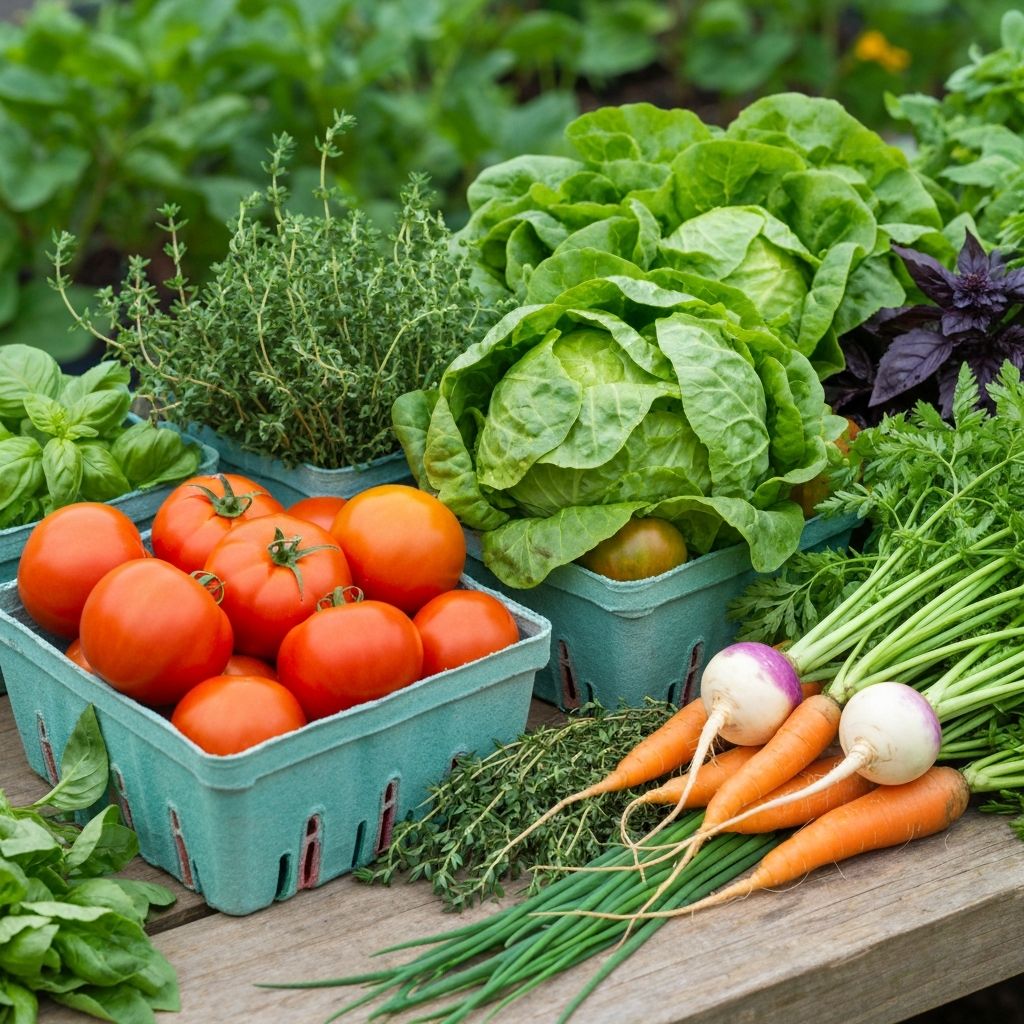 Fresh vegetables at market